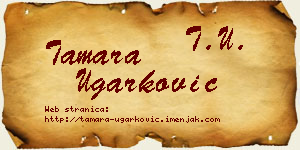 Tamara Ugarković vizit kartica